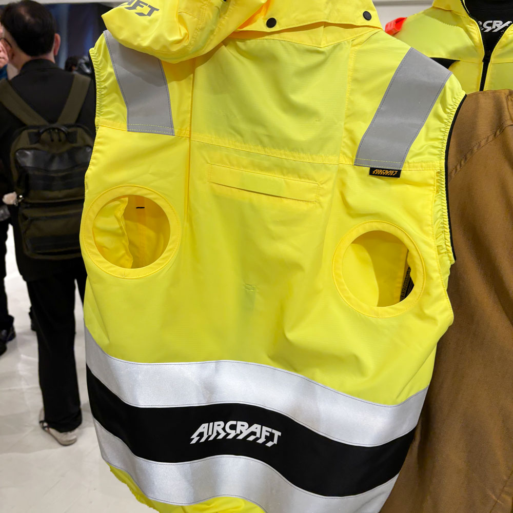 バートルAC2114ハイバックファン取付空調ベストイエロー