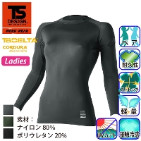 [TS Design] 831052 コーデュラレディースロングスリーブシャツ