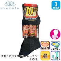 [�I�J���g] WORK MAX 586-417 10�{�j��ɂ����\�b�N�X �h���E���M ��p�C�� ��� �N���[�� 3�o